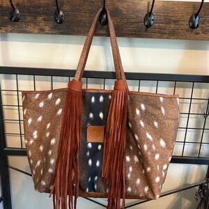 Genuine leather and suede snap-on fringe tassels